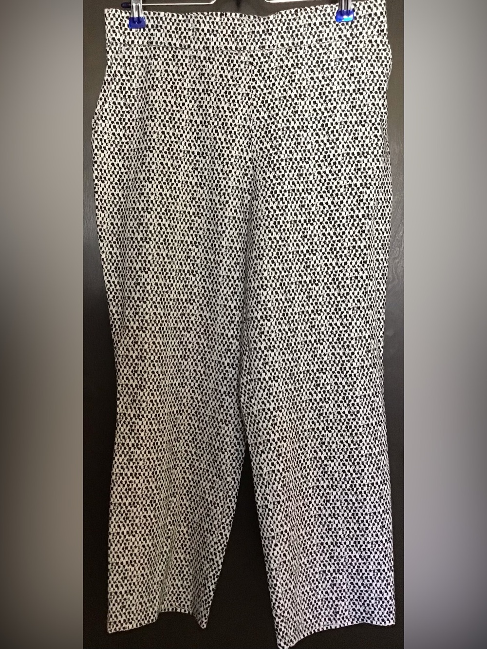 MarlaWynne Black and White Straight Leg Pants